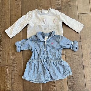 Carter’s Toddler Girl Tops Sweatshirts Lot Bundle 12m Spring Easter